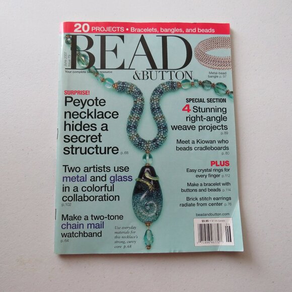 Bead and Button Magazine Creative Ideas For The Art of Beads Jewelry June 2007 - Picture 1 of 13